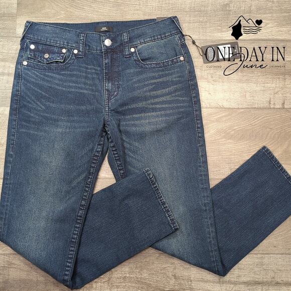 True Religion Gino Relaxed Slim Jeans Size 33X32 - Picture 1 of 6